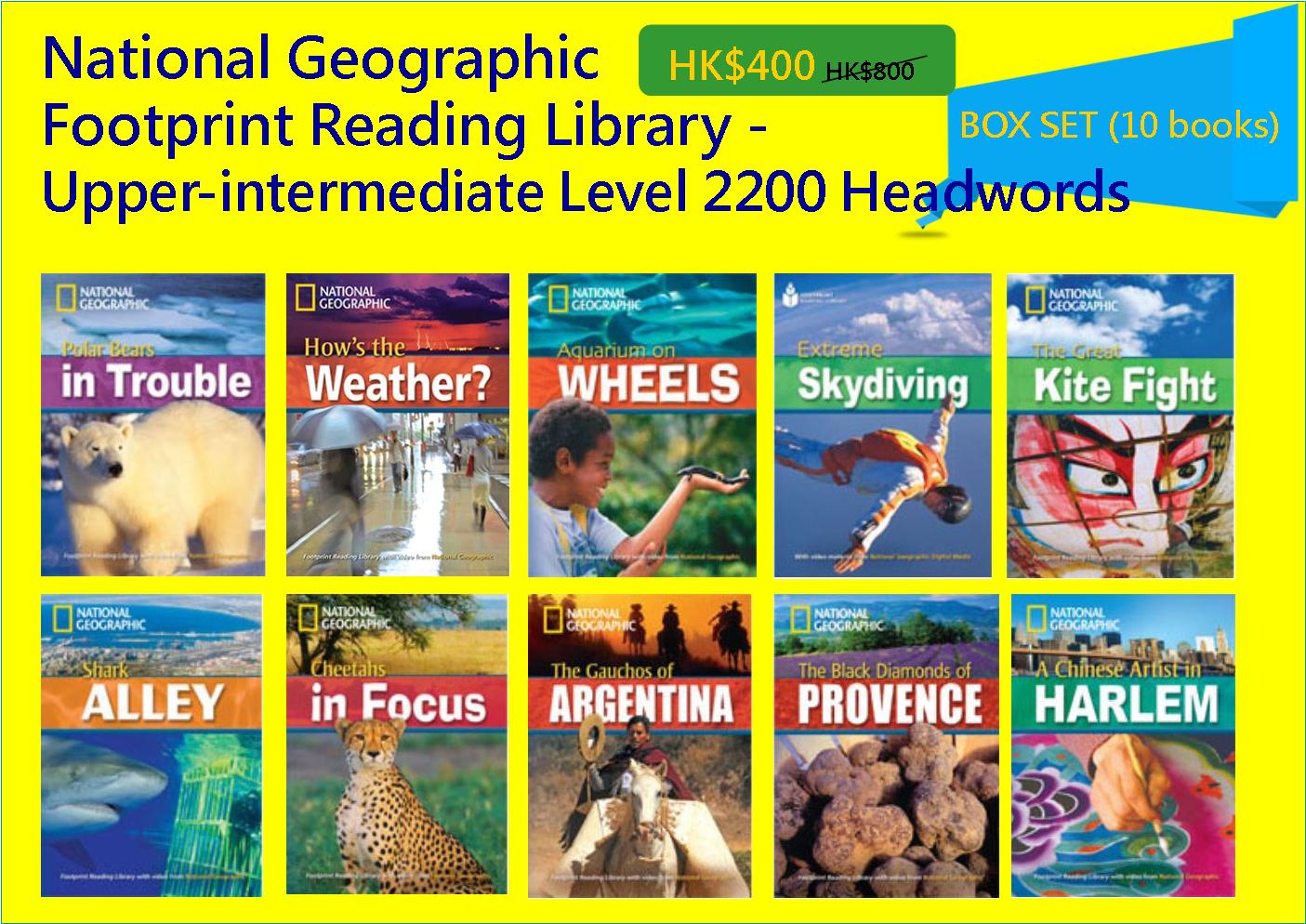 National Geographic Footprint Reading Library - Upper-intermediate Level 2200 Headwords (Box Set - 10 books)
